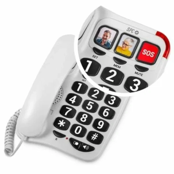 Teléfono SPC Confort Numbers 2/ Blanco - Imagen 3
