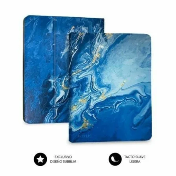 Funda con Teclado Subblim Keytab Pro Bluetooth para Tablets de 9"-11"/ Marmol Azul - Imagen 3