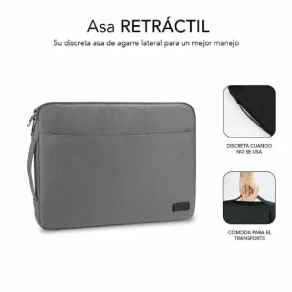 Funda Subblim Urban Laptop Sleeve para Portátiles hasta 15.6"/ Gris - Imagen 3