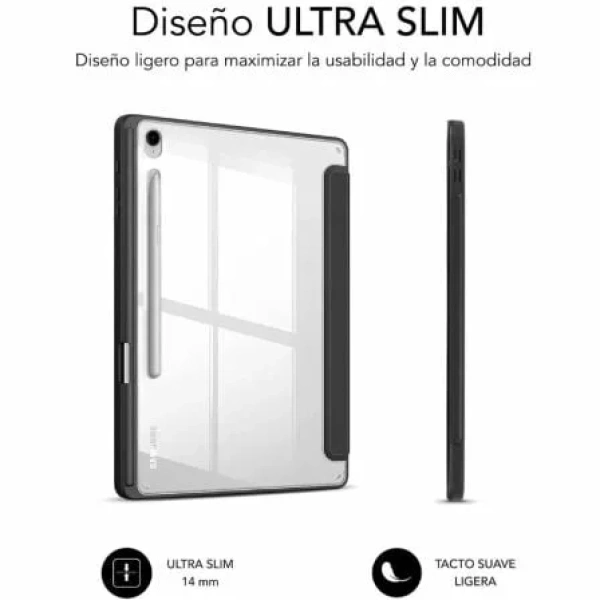 Funda Subblim Clear Shock para Tablet Samsung S9 11"/ S9 FE 10.9"/ Negra - Imagen 2