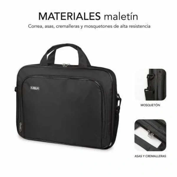 Maletín Subblim Oxford para Portátiles hasta 12.5"/ Negro - Imagen 3