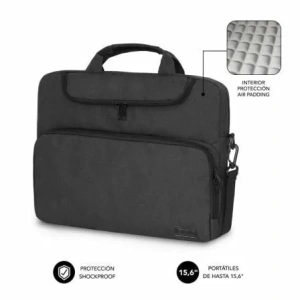 Maletín Subblim Air Padding para Portátiles hasta 15.6"/ Gris Oscuro