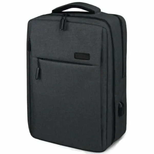 Mochila Subblim Traveller Airpadding Backpack para Portátiles hasta 15.6"/ Puerto USB/ Gris - Imagen 2