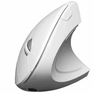 Ratón Vertical Inalámbrico por Bluetooth/ 2.4GHz Subblim Glide Vertical Ergo Dual Battery/ Batería Recargable/ Hasta 1600 DPI/ Blanco