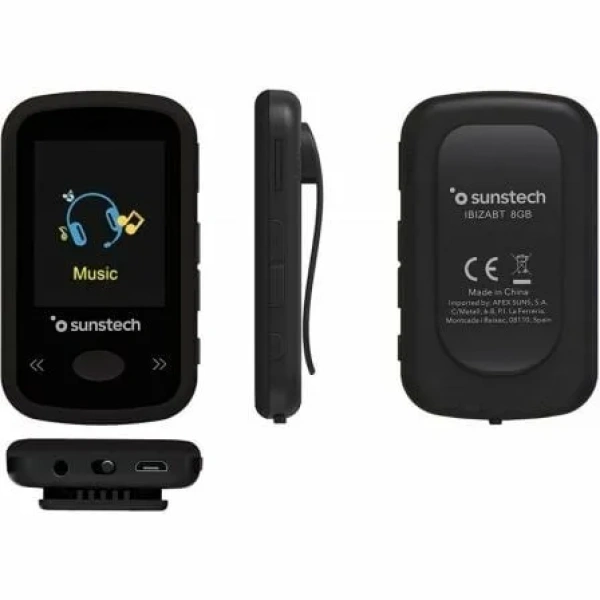 Reproductor MP4 Sunstech IbizaBT/ 8GB/ Pantalla 1.8"/ Radio FM/ Negro - Imagen 2