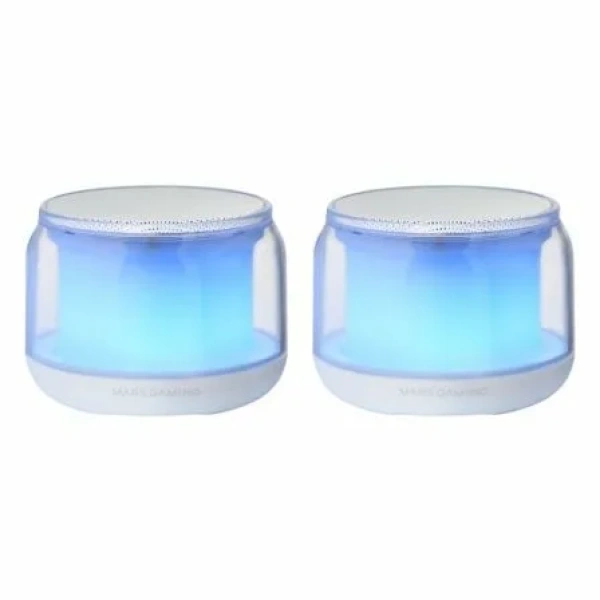 Altavoces con Bluetooth Mars Gaming MS-AURA/ 15W/ 2.0/ Blancos - Imagen 2