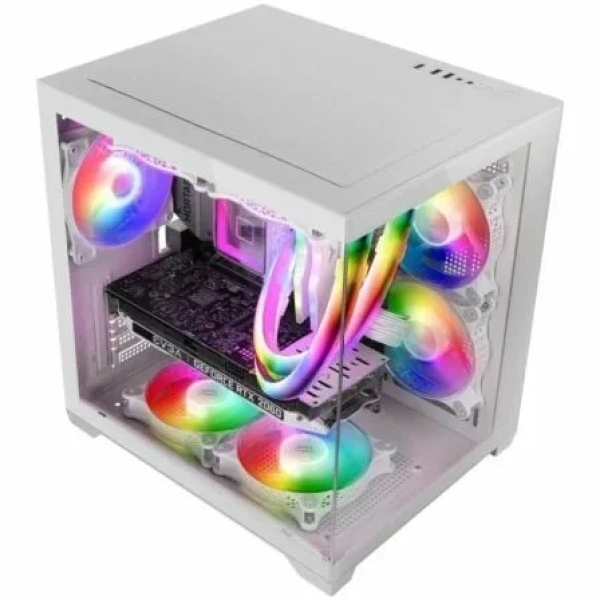 Caja Gaming Minitorre Mars Gaming MC-VIEW2/ Blanca - Imagen 2