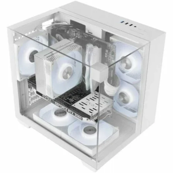 Caja Gaming Semitorre Mars Gaming MC-VISIONM/ Blanca - Imagen 2