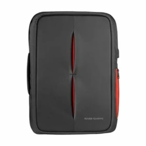Mochila Mars Gaming MB2 para Portátil hasta 17.3"/ Puerto USB/ Antirrobo/ Impermeable/ Gris y Roja