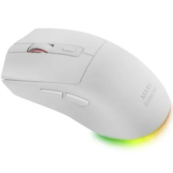 Ratón Gaming Inalámbrico Mars Gaming MM-T3/ Batería recargable/ Hasta 14400 DPI/ Blanco - Imagen 2