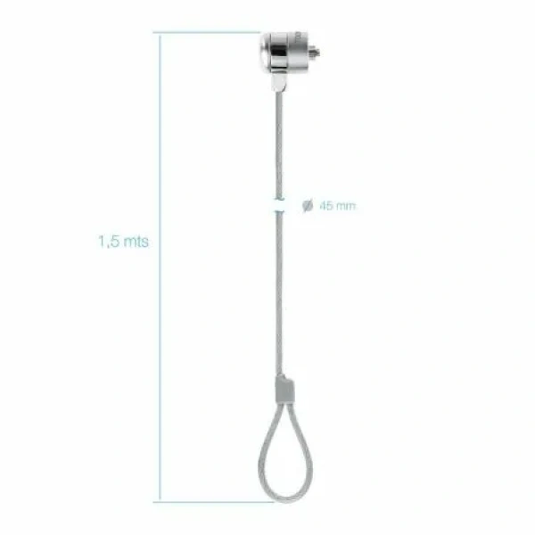 Cable de Seguridad para Portátiles TooQ TQCLKC0025/ 1.5m - Imagen 3