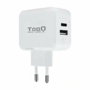 Cargador de Pared TooQ TQWC-2SC02WT/ 1xUSB Tipo-C/ 1x USB/ 27W