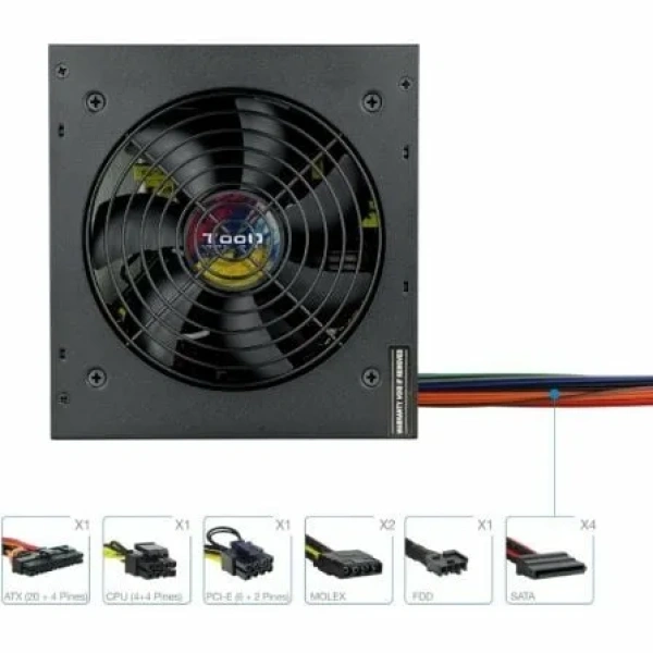 Fuente de Alimentación TooQ TQAPOLO-600SP/ 600W/ Ventilador 14cm - Imagen 3