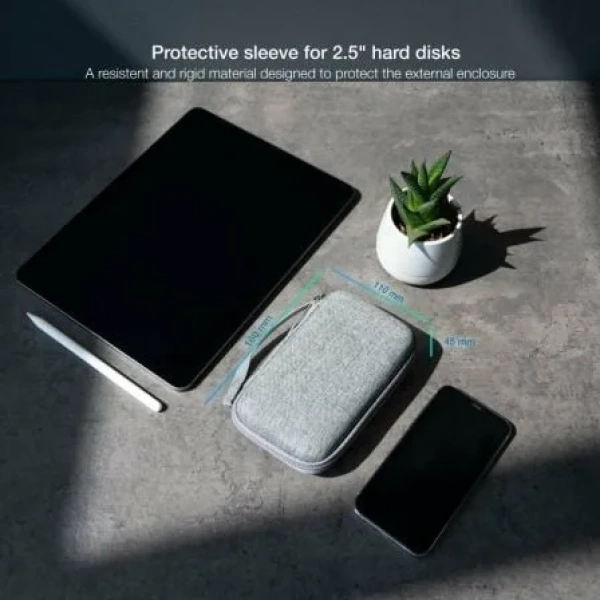 Funda para Disco Externo de 2.5" TooQ TQBC-E2503G/ Gris - Imagen 3