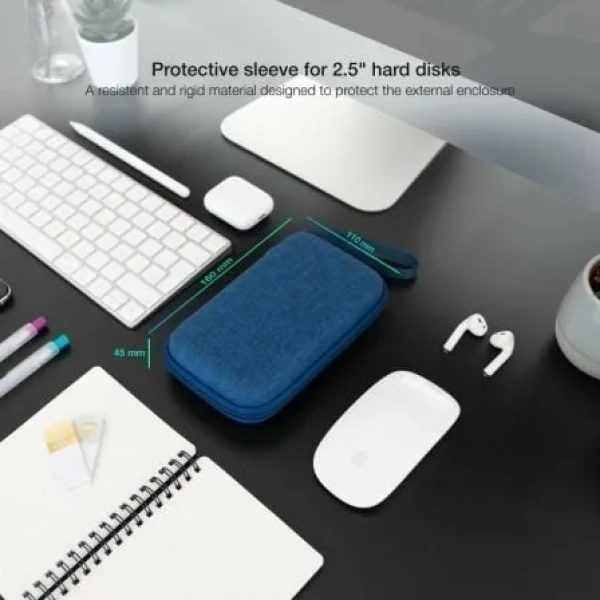 Funda para Disco Externo de 2.5" TooQ TQBC-E2503PB/ Azul Pacífico - Imagen 3