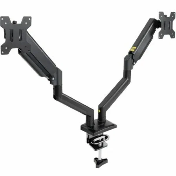 Soporte de Mesa para 2 Monitores TooQ DB1434TNR-B/ hasta 10kg