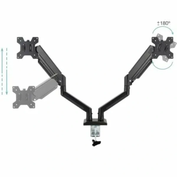 Soporte de Mesa para 2 Monitores TooQ DB1434TNR-B/ hasta 10kg - Imagen 3