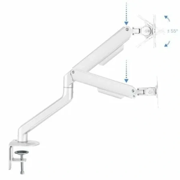 Soporte de Mesa para Monitor TooQ DB4032TNR-W/ Giratorio/ Inclinable/ hasta 9kg - Imagen 2