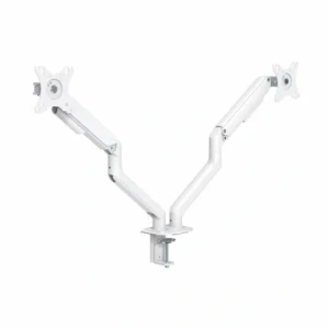 Soporte de Mesa para 2 Monitores TooQ DB4132TNR-W/ Giratorio/ Inclinable/ hasta 9kg