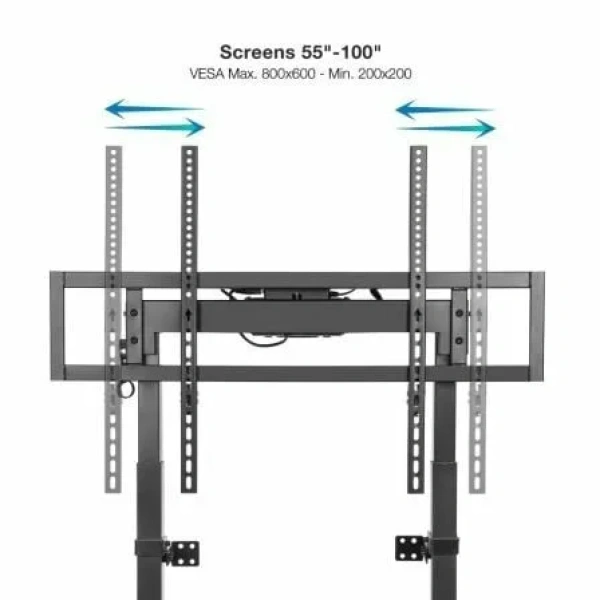 Soporte de Suelo/ Pared Eléctrico TooQ FSM01-B para TV 55-100"/ hasta 120kg - Imagen 3