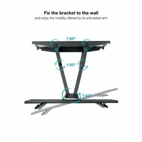 Soporte de Pared Giratorio/ Inclinable/ Nivelable TooQ LP7846TN-B para TV de 32-70"/ hasta 40kg - Imagen 3