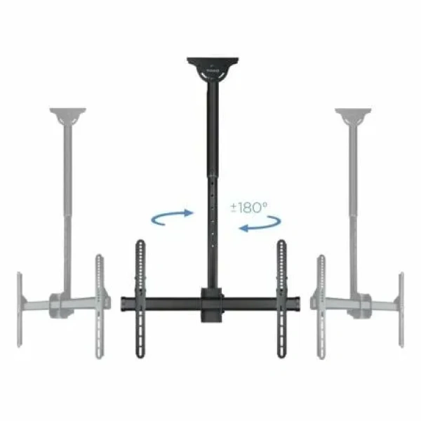 Soporte de Techo Giratorio/ Inclinable/ Nivelable TooQ LPCE1170TSLI-B para TV de 37-70"/ hasta 50kg - Imagen 3