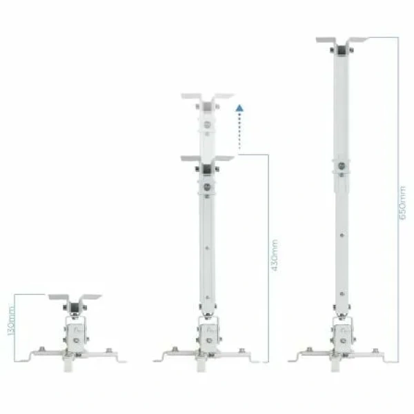 Soporte de Techo para Proyector TooQ PJ2012T-W/ Inclinable/ hasta 20kg - Imagen 2