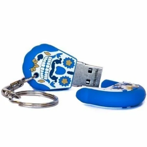 Pendrive 32GB Tech One Tech Calavera Blue Monday USB 2.0 - Imagen 2
