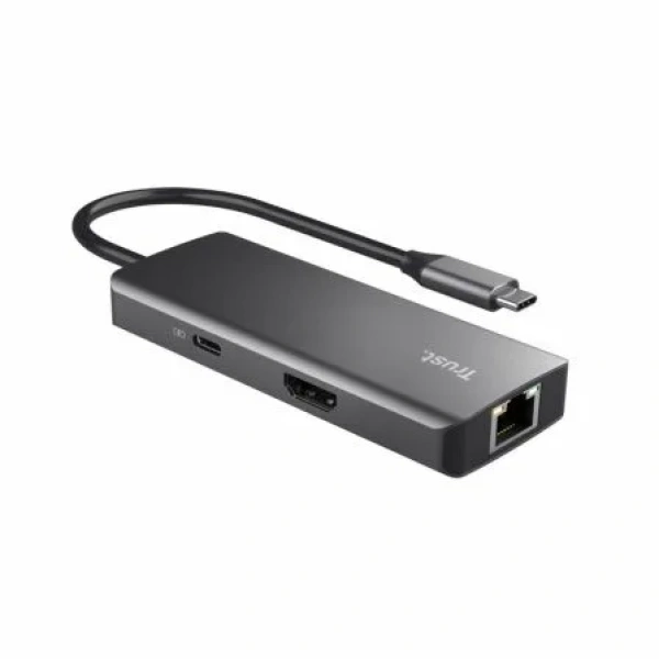 Docking USB Tipo-C Trust Dalyx/ 2xUSB/ 2xUSB Tipo-C/ 1xHDMI/ 1xRJ45/ Gris - Imagen 3
