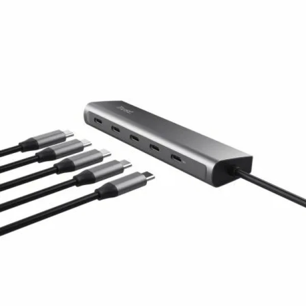 Hub USB Tipo-C Trust Halyx/ 4xUSB Tipo-C/ 1xUSB Tipo-C PD - Imagen 2