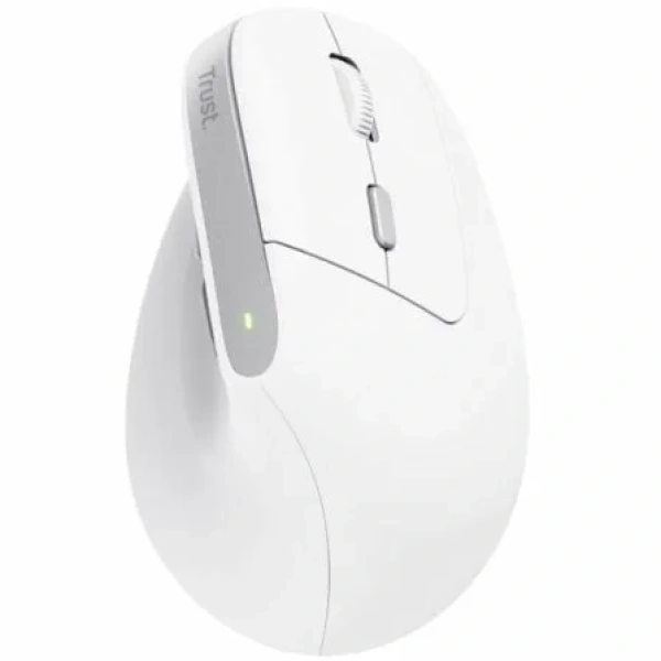 Ratón Vertical Inalámbrico Trust Bayo II/ Batería recargable/ Hasta 2400 DPI/ Blanco - Imagen 2