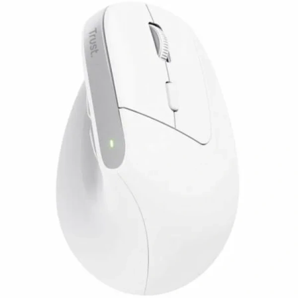 Ratón Vertical Inalámbrico por Bluetooth Trust Bayo+/ Batería Recargable/ Hasta 2400 DPI/ Blanco - Imagen 2