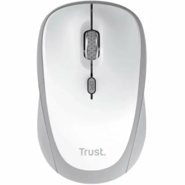 Ratón Mini Inalámbrico Trust Yvi+ Multidispositivo/ Hasta 1600 DPI/ Blanco - Imagen 2