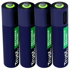 Pack de 4 Pilas AAA Trust 25671/ Recargables