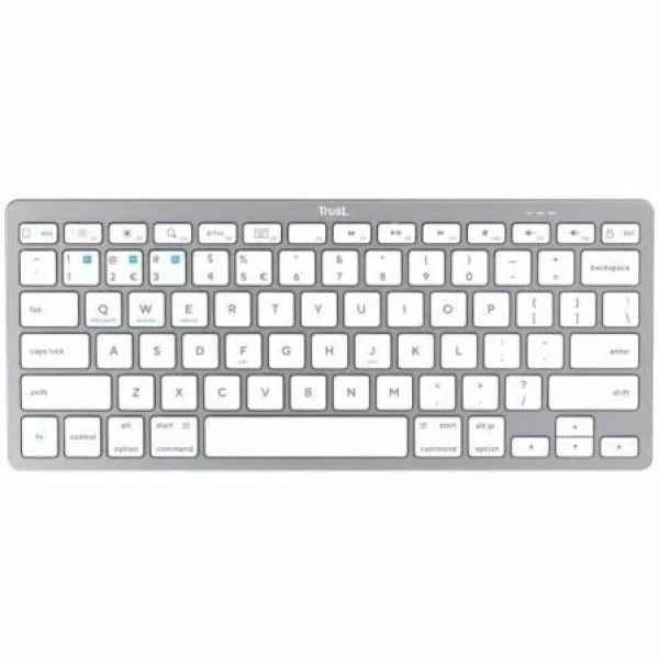 Teclado Compacto Inalámbrico por Bluetooth Trust 24654/ Plata - Imagen 2