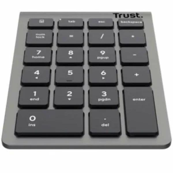 Teclado Numérico Inalámbrico Trust Xalas Wireless/ Plata - Imagen 2