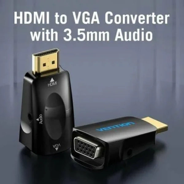 Adaptador Conversor Vention AIDB0/ HDMI Macho a VGA Hembra/ Audio Jack 3.5mm - Imagen 3