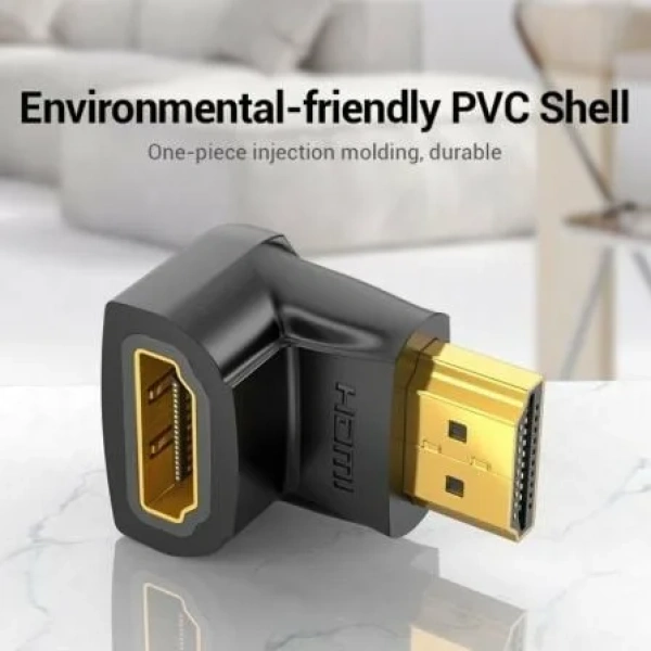 Adaptador HDMI 4K 90º Vention AIOB0/ HDMI Macho - HDMI Hembra - Imagen 2