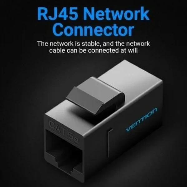 Adaptador Conector RJ45 VDD-B07-B Cat5e UTP/ RJ45 Hembra - RJ45 Hembra/ Negro - Imagen 2