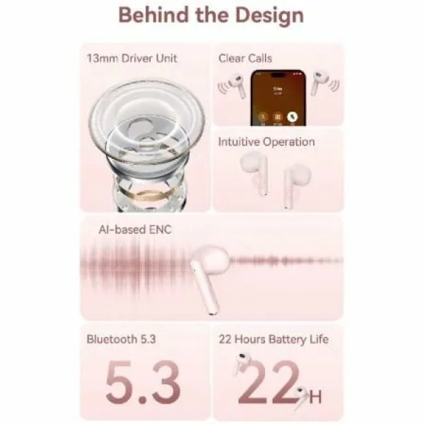 Auriculares Bluetooth Vention ELF 06 NBKW0 con estuche de carga/ Autonomía 6h/ Blancos - Imagen 3