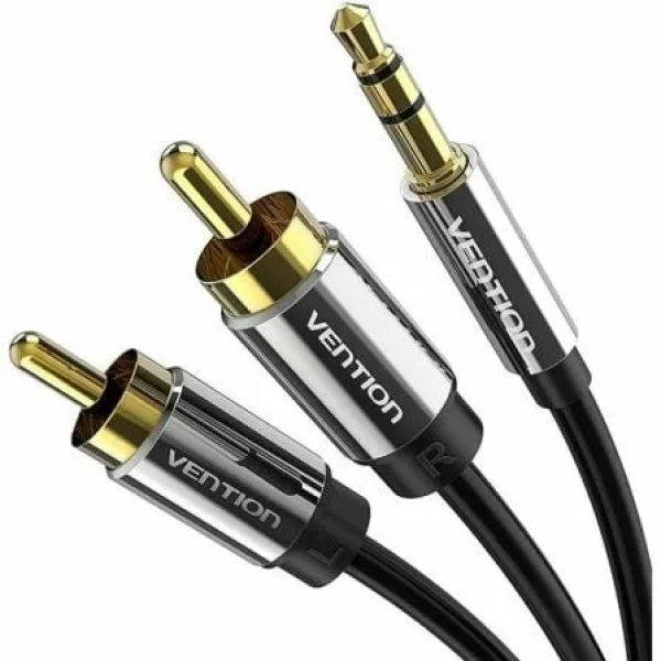 Cable Estéreo Vention BCFBI/ Jack 3.5 Macho - 2x RCA Macho/ 3m/ Negro - Imagen 2
