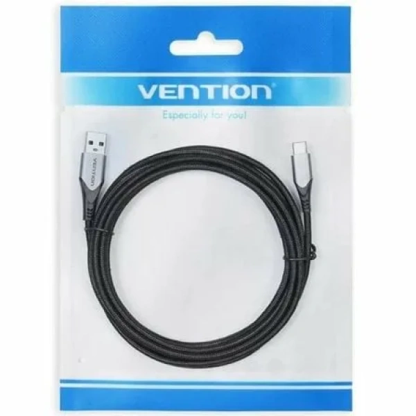 Cable USB 2.0 Tipo-C Vention COKBF/ USB Macho - USB Tipo-C Macho/ Hasta 60W/ 480Mbps/ 1m/ Gris - Imagen 3