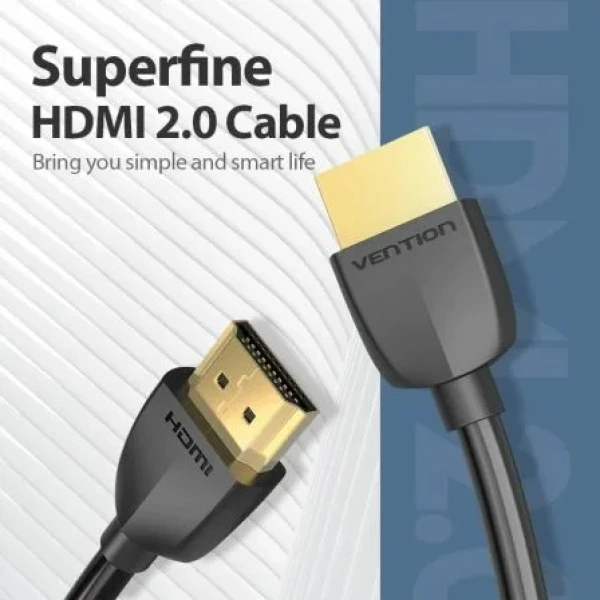Cable HDMI 2.0 4K Portatil Vention AAIBI/ HDMI Macho - HDMI Macho/ 3m/ Negro - Imagen 2