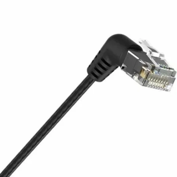 Cable de Red RJ45 UTP Vention IBOBD Cat.6A/ 50cm/ Cabeza Rotatoria 360º/ Negro - Imagen 2