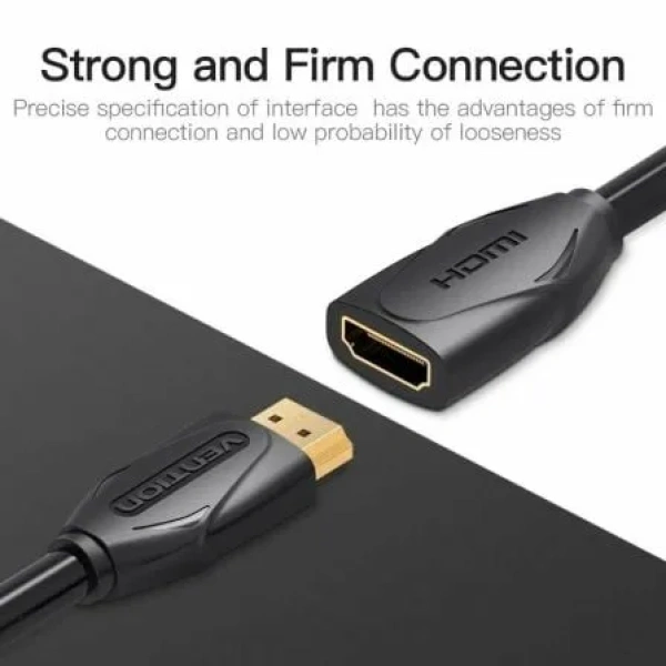 Cable Alargador HDMI Vention VAA-B06-B500/ HDMI Macho - HDMI Hembra/ 5m/ Negro - Imagen 2
