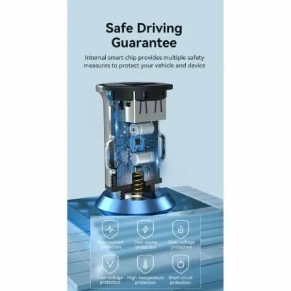 Cargador de Coche Vention FFAH0/ 2xUSB/ 18W - Imagen 3
