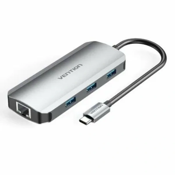 Docking USB Tipo-C Vention TOHHB/ 1xHDMI/ 3xUSB/ 1xRJ45/ 1xUSB Tipo-C PD