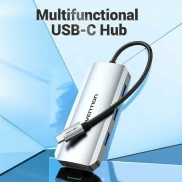 Docking USB Tipo-C Vention TOIHB/ 1xHDMI/ 1xVGA/ 3xUSB/ 1xUSB Tipo-C PD/ Gris - Imagen 3