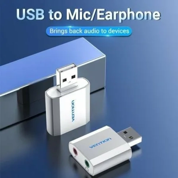 Tarjeta de Sonido Vention VAB-S13/ 2.1/ Plata - Imagen 2