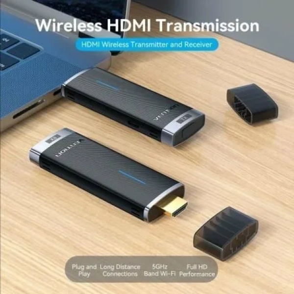 Adaptador de vídeo inalámbrico HDMI a HDMI Vention ADCB0 - Imagen 2